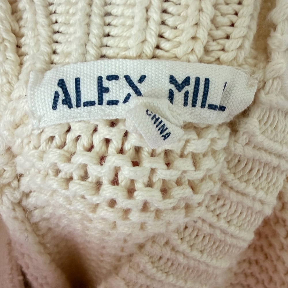 Alex Mill Cream Button-Up Cardigan - Picture 3 of 3